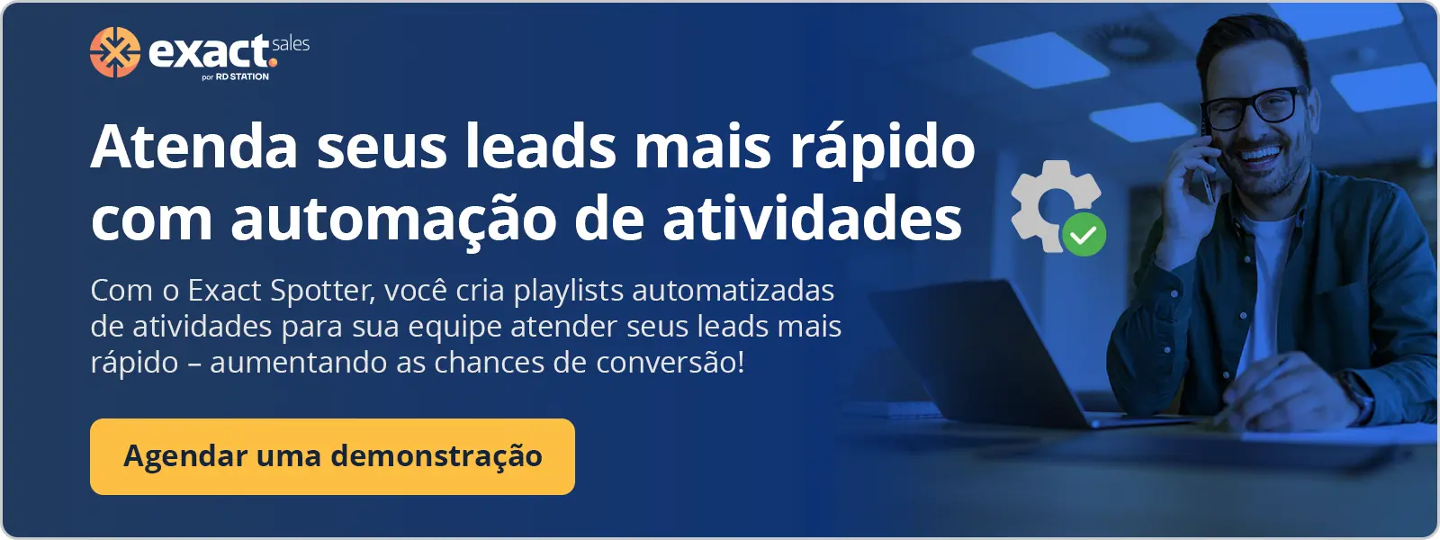 Atenda seus leads mais rápido com automação de atividades, clique aqui para agendar uma demonstração.