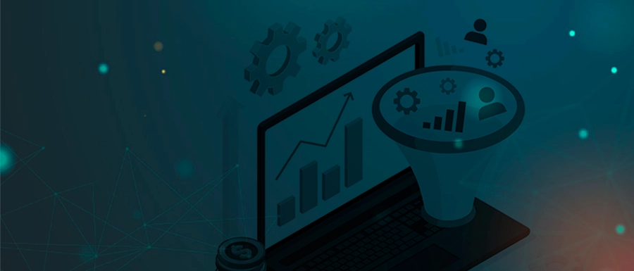 Imagem alternativa de um funil de vendas, remetendo ao modelo AIDA