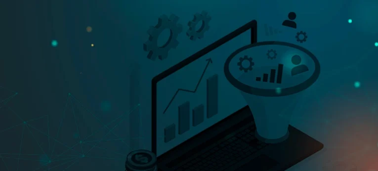 Imagem alternativa de um funil de vendas, remetendo ao modelo AIDA