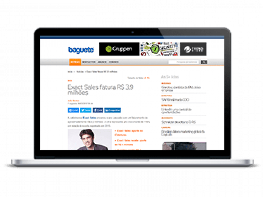 x exact sales fatura r milhoes